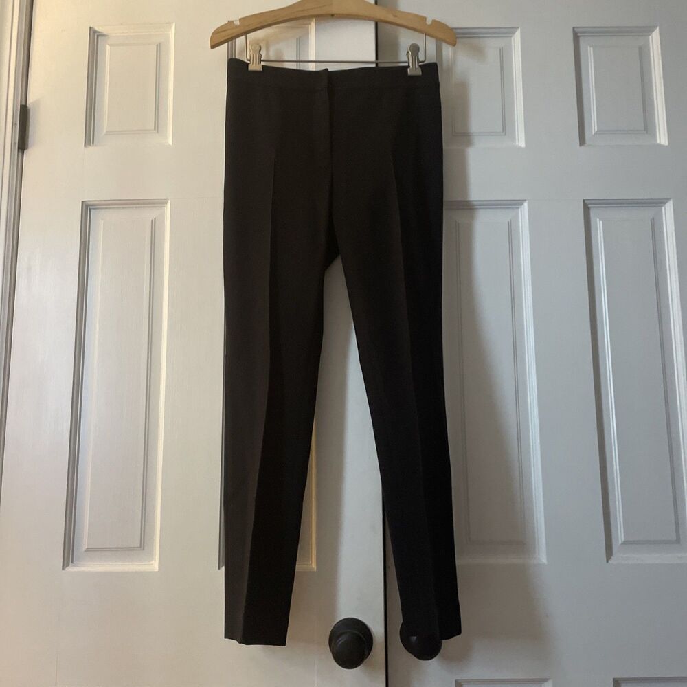 Akris Punto Black Tailored Slim Leg Crease Trousers Pants Women’s Size 4